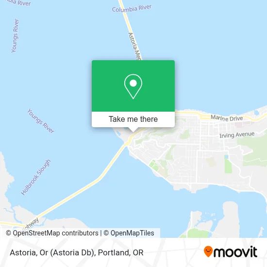 Astoria, Or (Astoria Db) map
