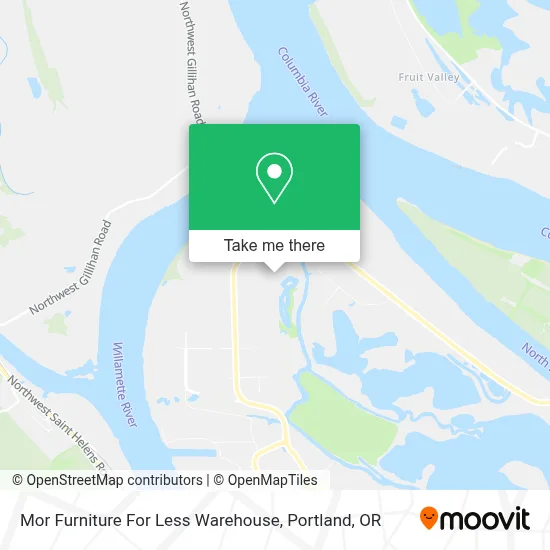 Mor Furniture For Less Warehouse map