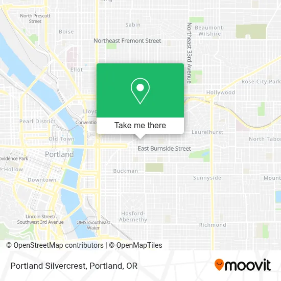 Portland Silvercrest map