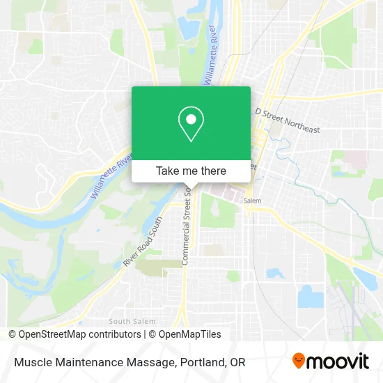 Muscle Maintenance Massage map