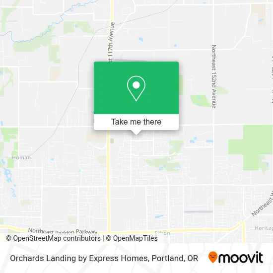 Orchards Landing by Express Homes map
