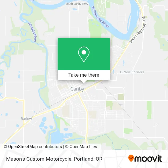 Mason's Custom Motorcycle map
