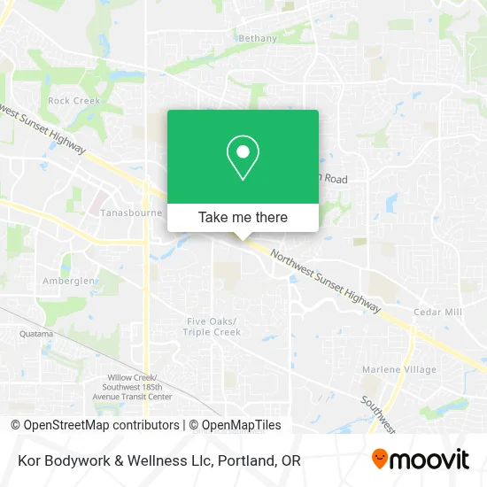 Kor Bodywork & Wellness Llc map