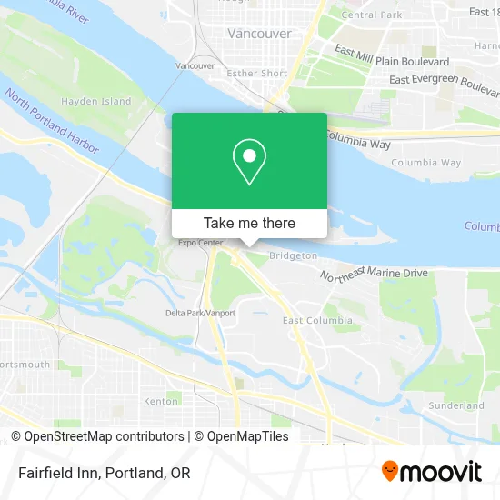 Fairfield Inn map