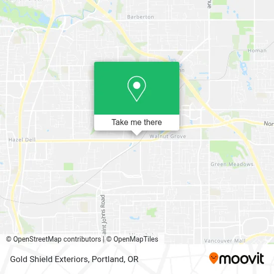 Gold Shield Exteriors map