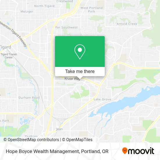 Hope Boyce Wealth Management map