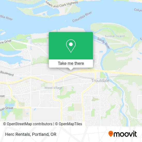 Herc Rentals map