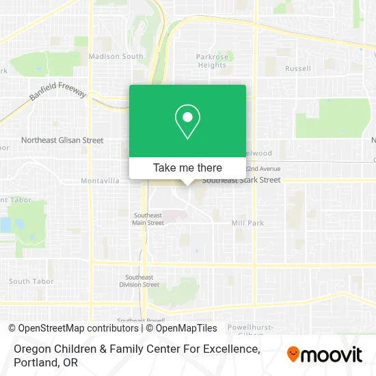 Oregon Children & Family Center For Excellence map