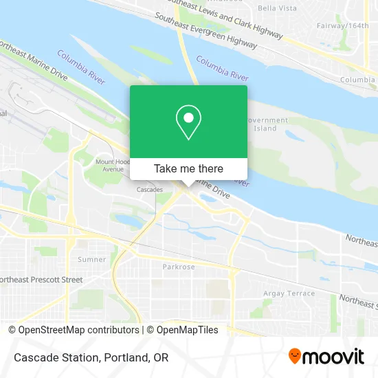 Cascade Station map