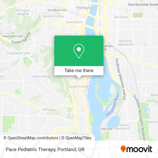 Pace Pediatric Therapy map