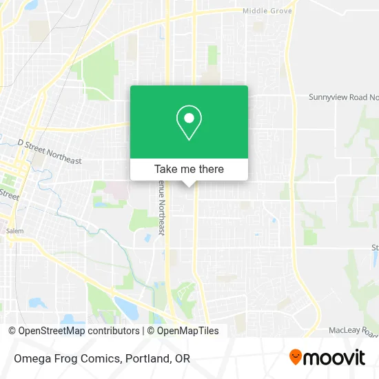Omega Frog Comics map