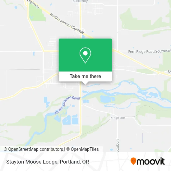 Stayton Moose Lodge map