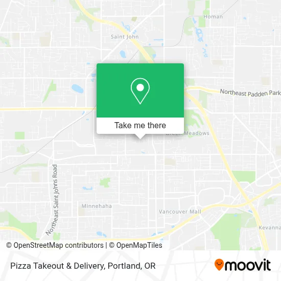 Pizza Takeout & Delivery map