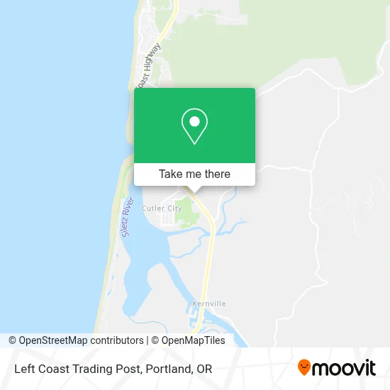 Left Coast Trading Post map