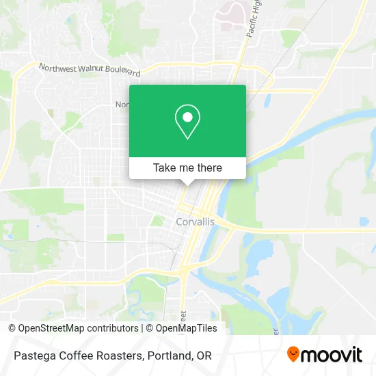 Pastega Coffee Roasters map