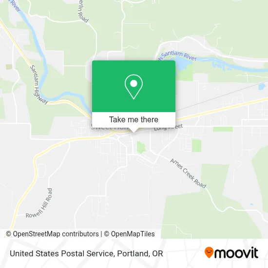 United States Postal Service map
