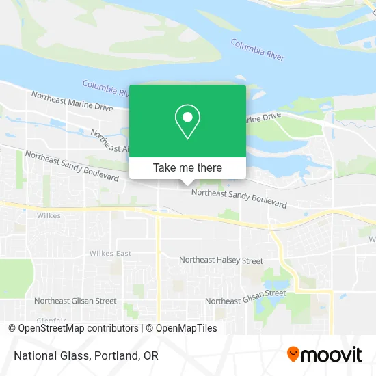 National Glass map
