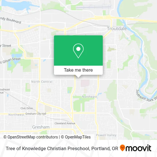 Tree of Knowledge Christian Preschool map