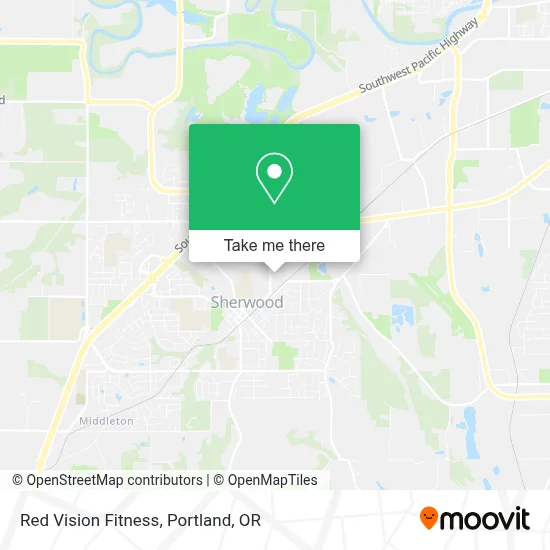 Red Vision Fitness map