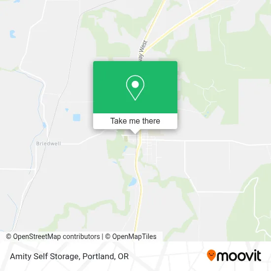 Amity Self Storage map