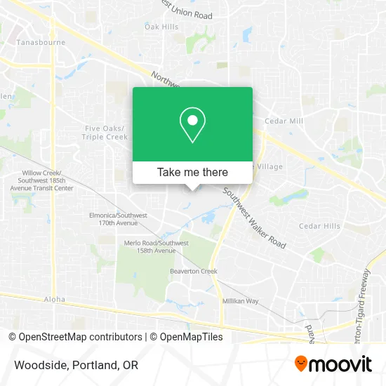 Woodside map