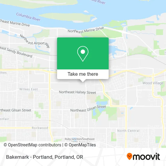 Bakemark - Portland map