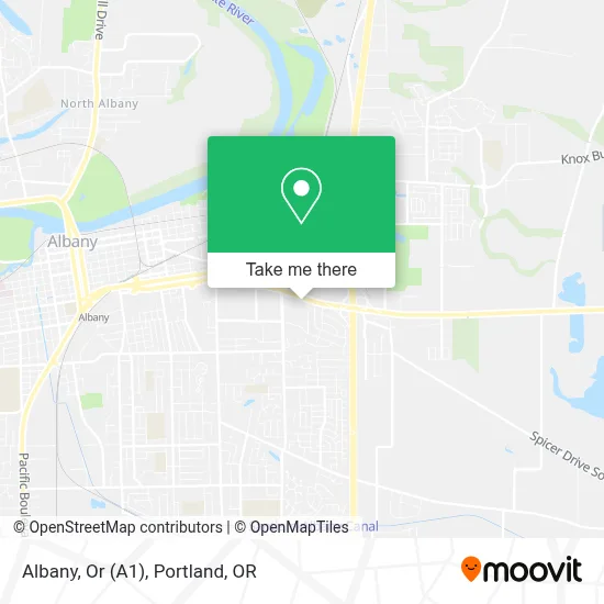 Albany, Or (A1) map