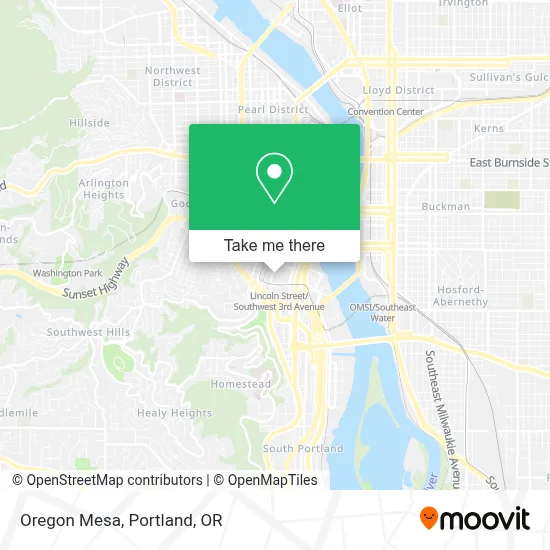 Oregon Mesa map