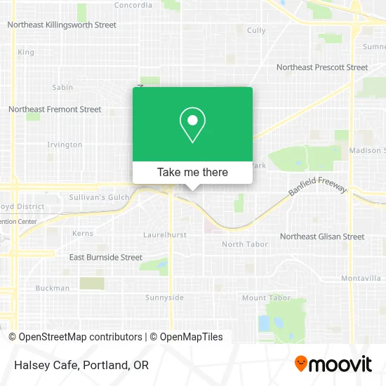 Halsey Cafe map