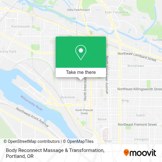 Body Reconnect Massage & Transformation map