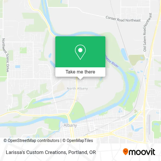 Larissa's Custom Creations map