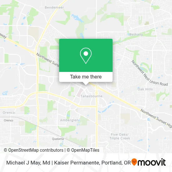 Michael J May, Md | Kaiser Permanente map