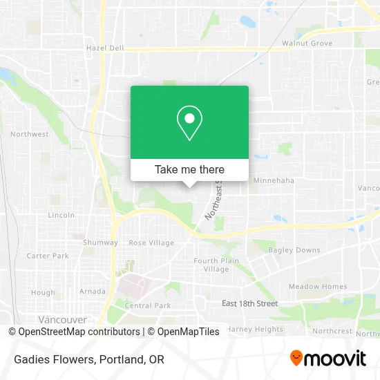 Gadies Flowers map