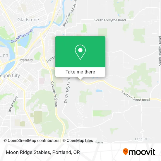 Moon Ridge Stables map