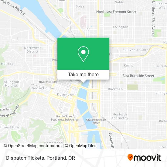 Dispatch Tickets map