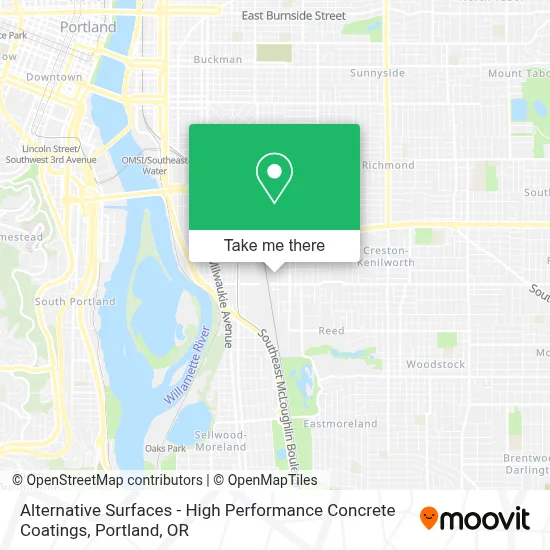 Alternative Surfaces - High Performance Concrete Coatings map