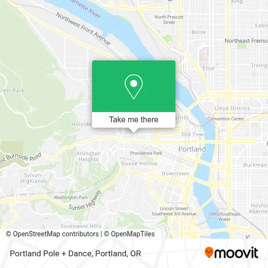 Portland Pole + Dance map