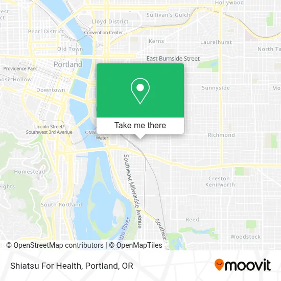 Shiatsu For Health map
