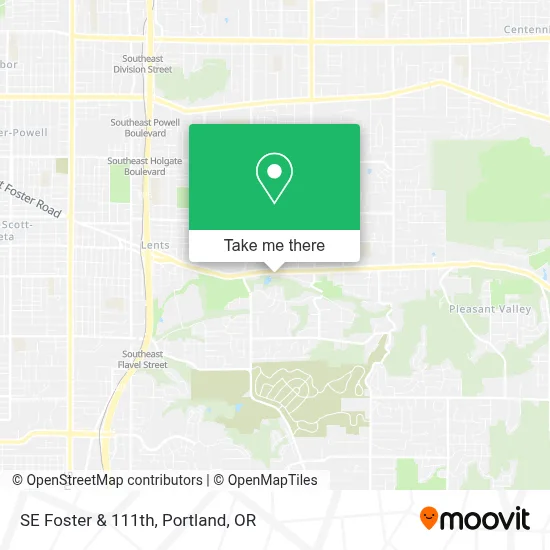 SE Foster & 111th map