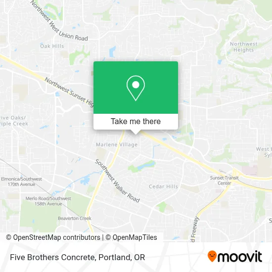 Five Brothers Concrete map