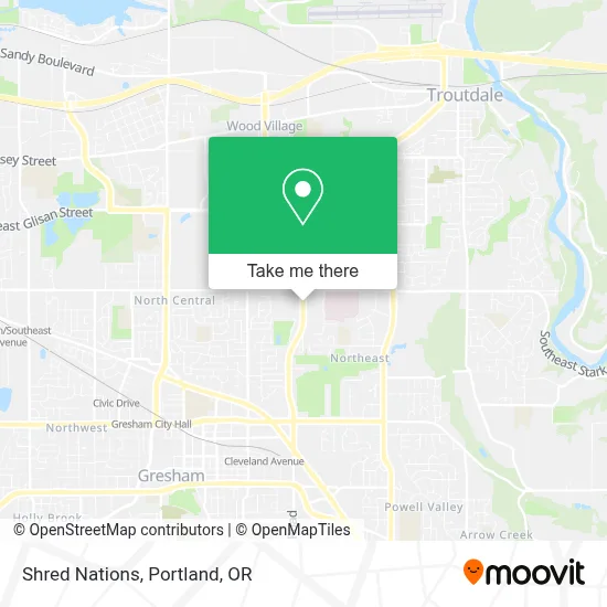 Shred Nations map