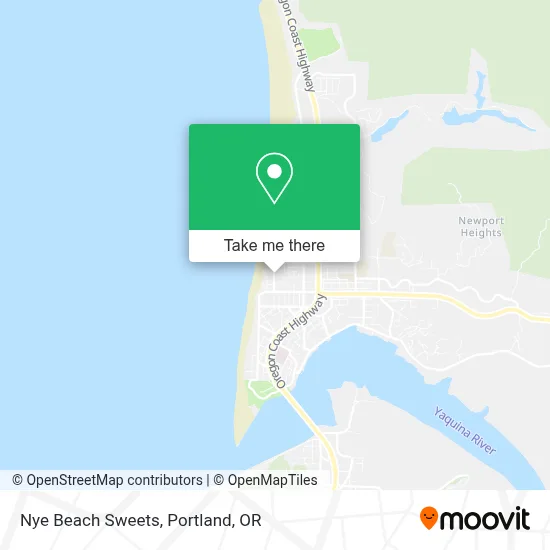 Nye Beach Sweets map