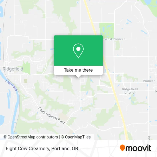 Eight Cow Creamery map