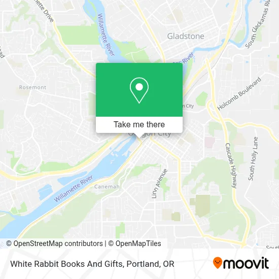 White Rabbit Books And Gifts map
