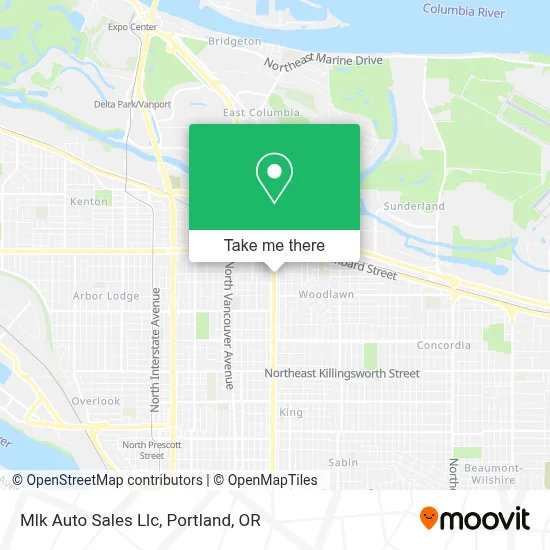 Mlk Auto Sales Llc map