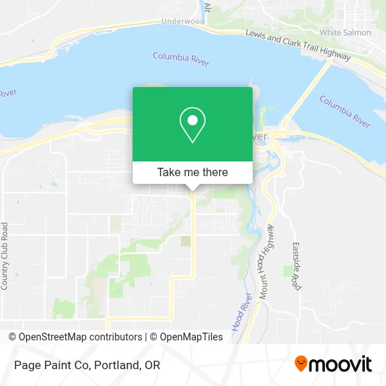 Page Paint Co map