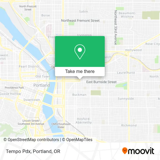 Tempo Pdx map