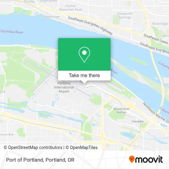 Port of Portland map