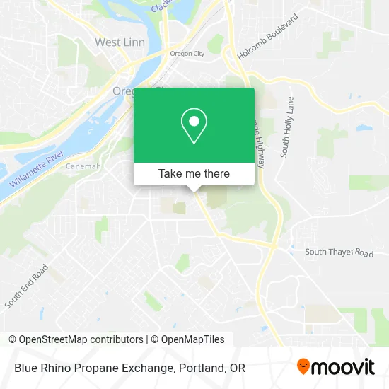 Blue Rhino Propane Exchange map