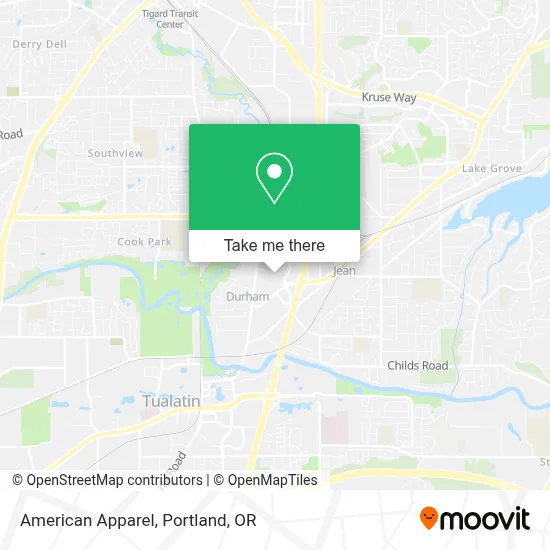 American Apparel map